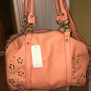 NWT Icing Coral handbag / satchel with floral
